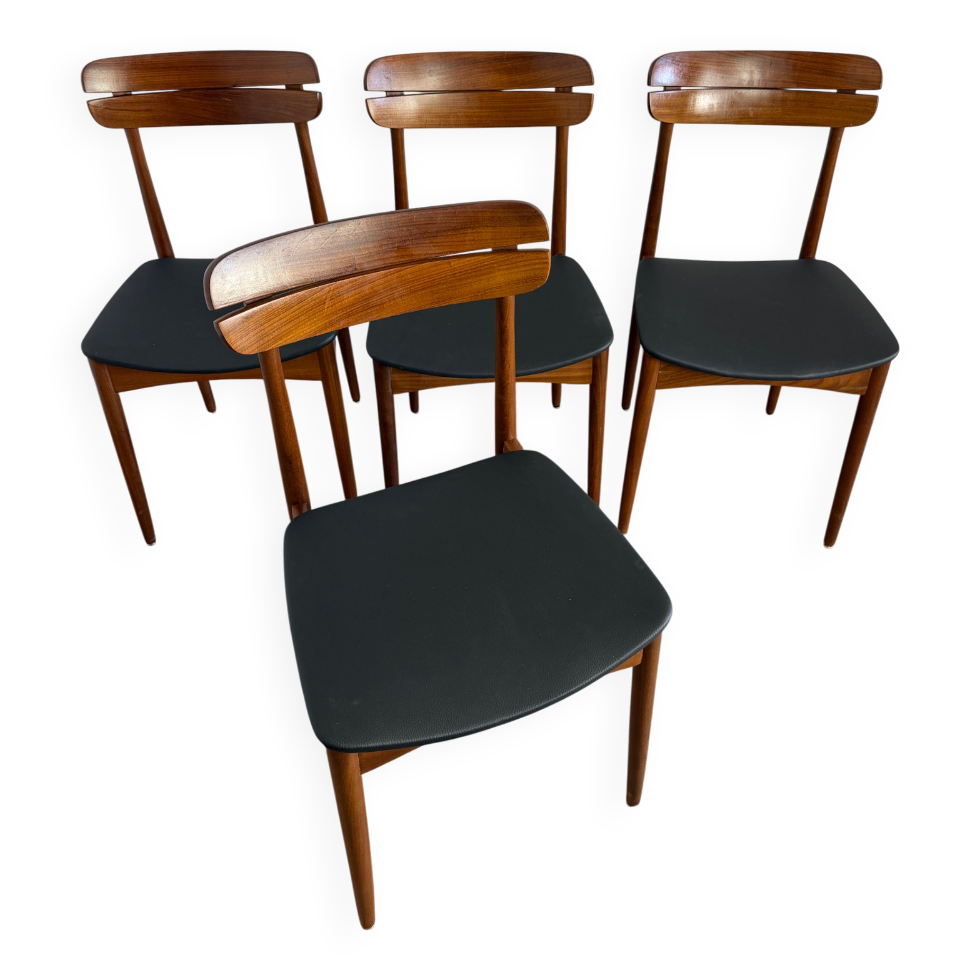 Set of 4 Scandinavian teak chairs – 1960s