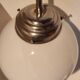 Art deco ball opaline white type brewery lamp