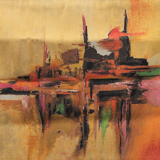 Tapestry "the golden city" of Garrucha xxth