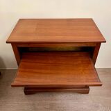Small 70s TV cabinet in solid cherry wood