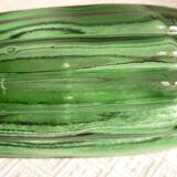 Green ribbed oblong pitcher of the 1960s