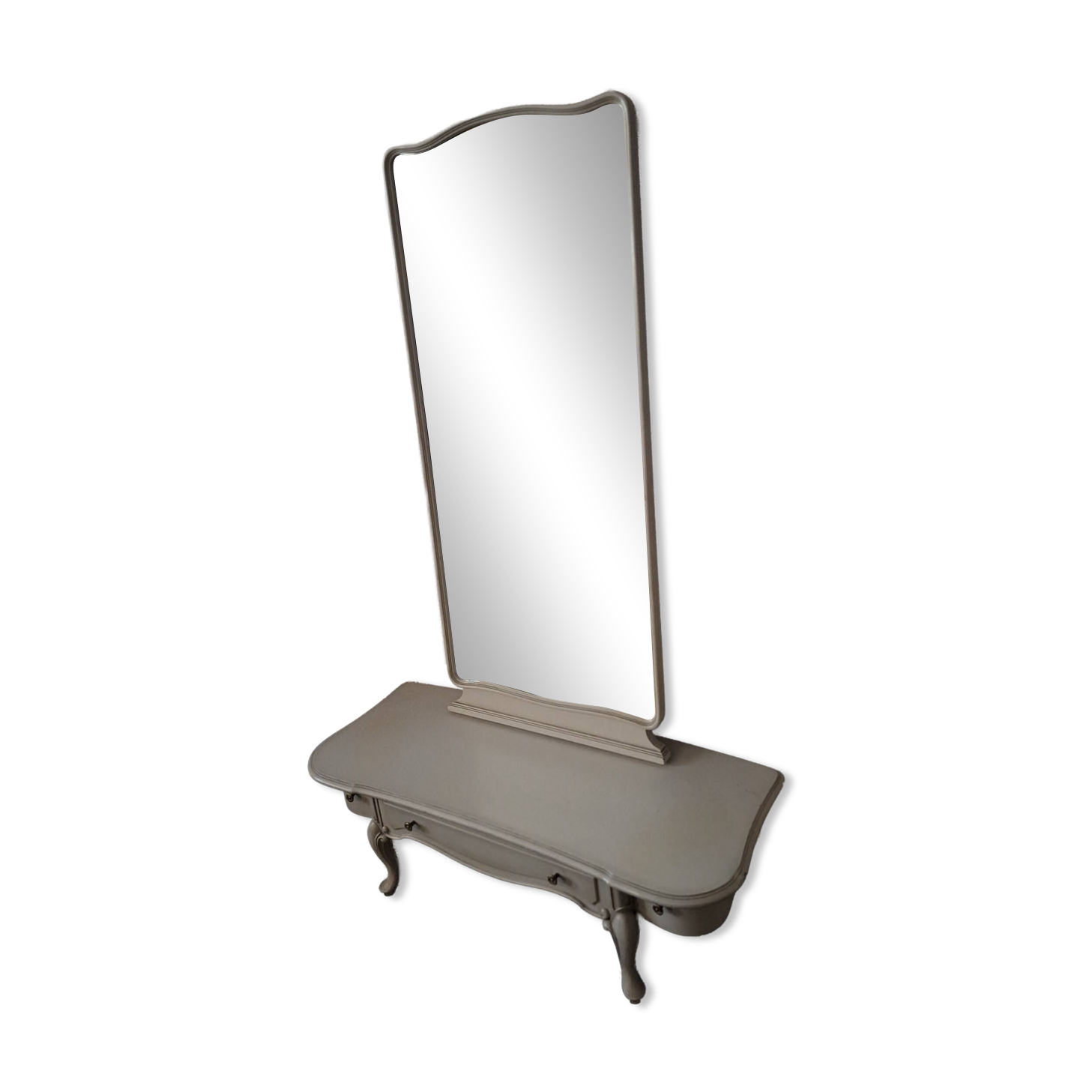 Vintage Boho standing hall or dressing mirror, 1970-80