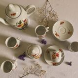 ANCAP porcelain coffee service with coffee maker and porcelain sugar bowl