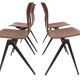 Vintage set of four Galvanitas S22 school chairs in the Netherlands