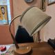 Temde Leuchten desk lamp with a gooseneck in teak, 1960s design.