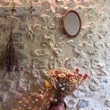 Antique wooden mirror