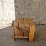 Vintage crate table, 1990s oak