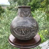 Handmade earthen vase