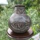 Handmade earthen vase
