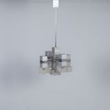 Italian cube pendant by Gaetano Sciolari, 1970s