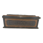 Jewelry Box Napoleon III in black wood carved XIX century