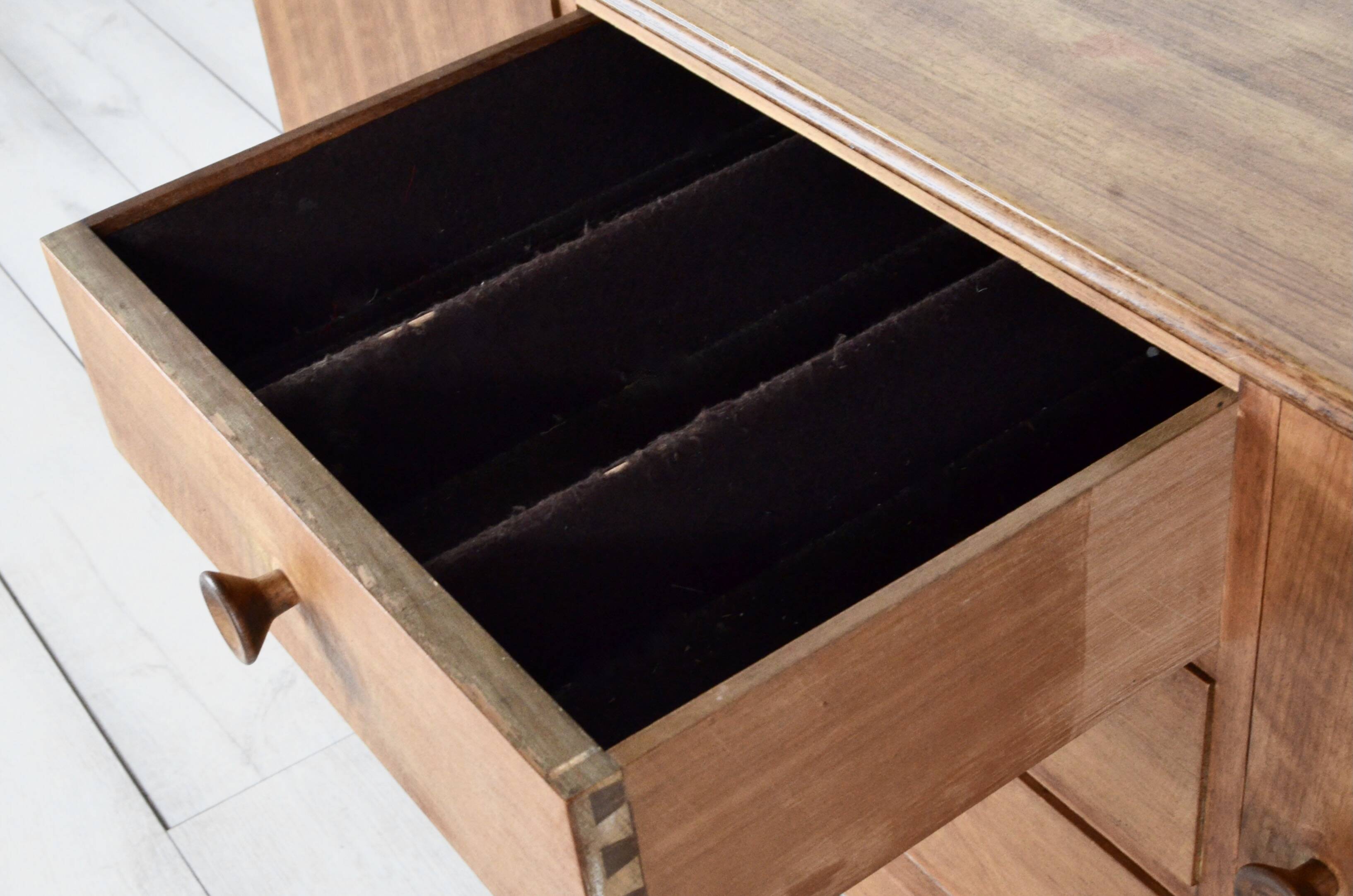 Midcentury Gordon Russell for Heal's walnut sideboard