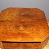 Art deco walnut coffee table