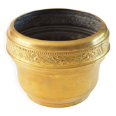 Cache pot laiton doré