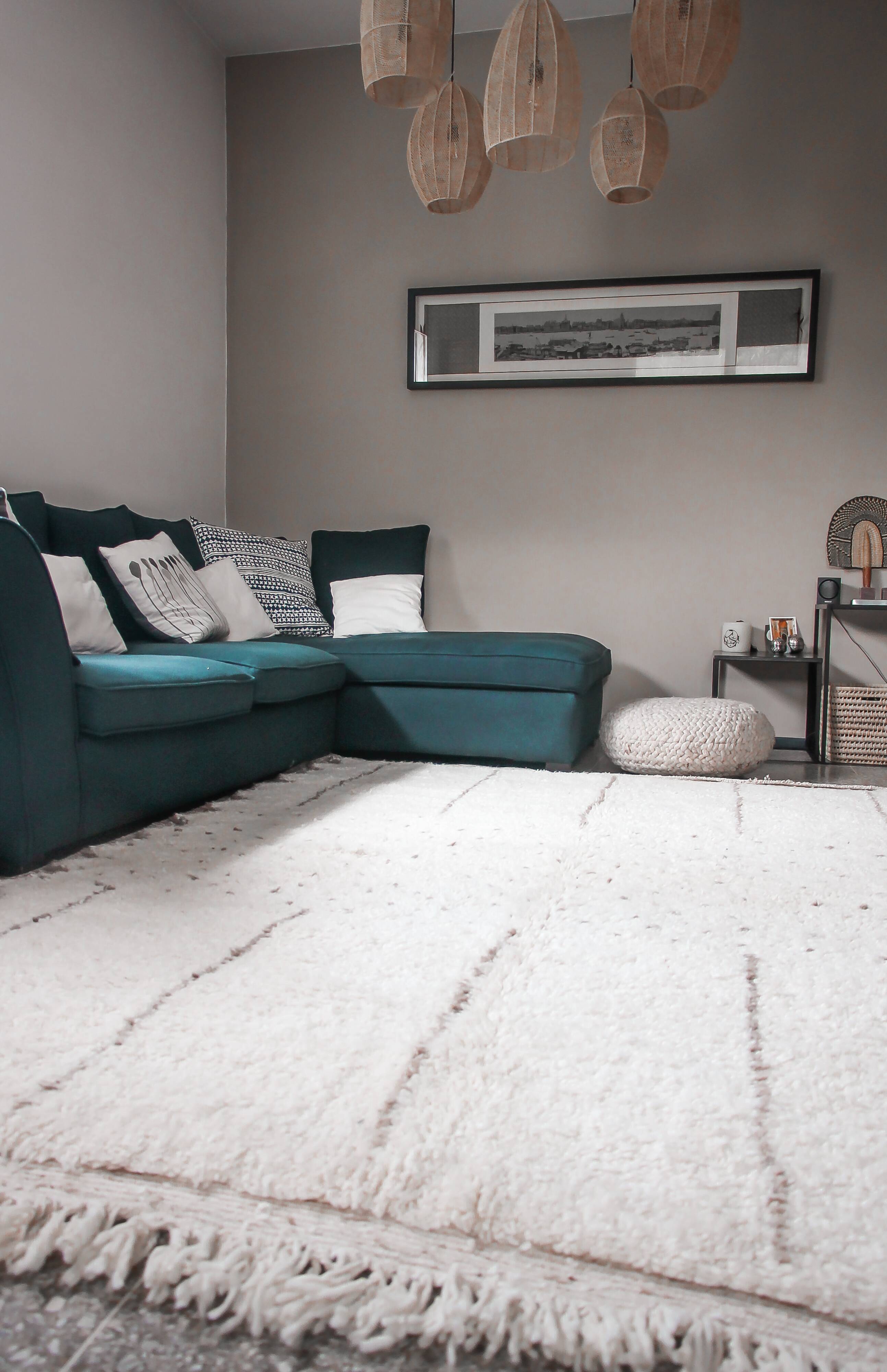 Beni weain beige carpet with dug patterns "bni drar" 287 x 210cm