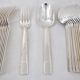 Christofle Gabon, Art Deco, 12 table settings, 24 pieces in silver-plated metal.