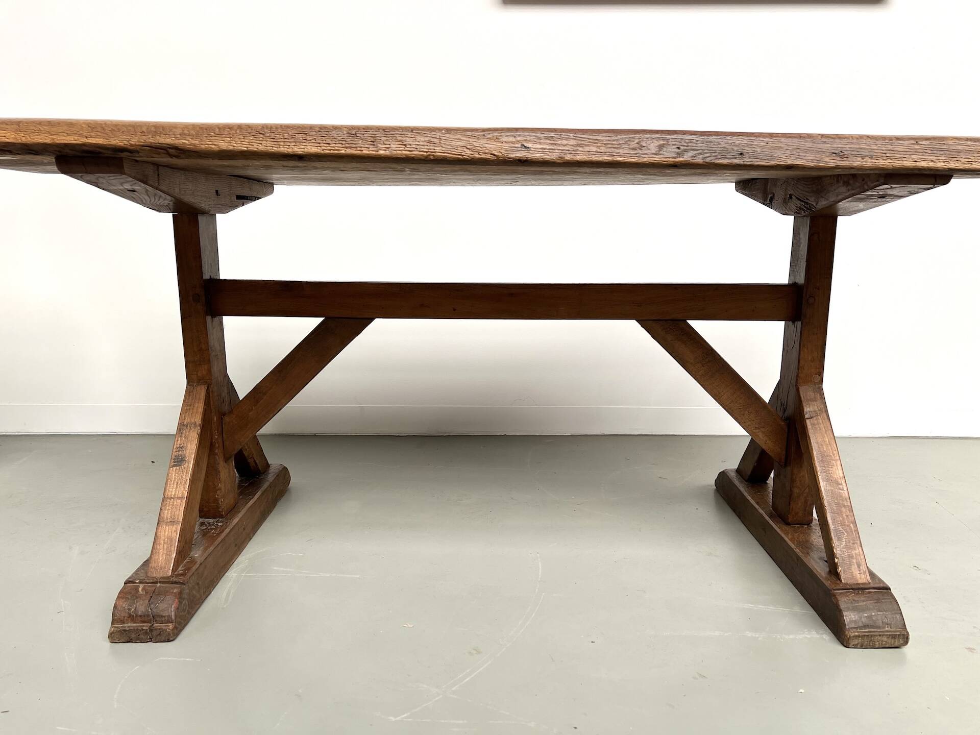19th century brutalist oak table