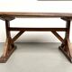 Table brutaliste en chêne du XIXème