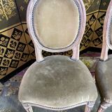 4 chaises médaillons louis xvi 19eme