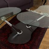 Glass petal coffee table