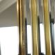 Miroir avec console argentés et dorés – Deknudt