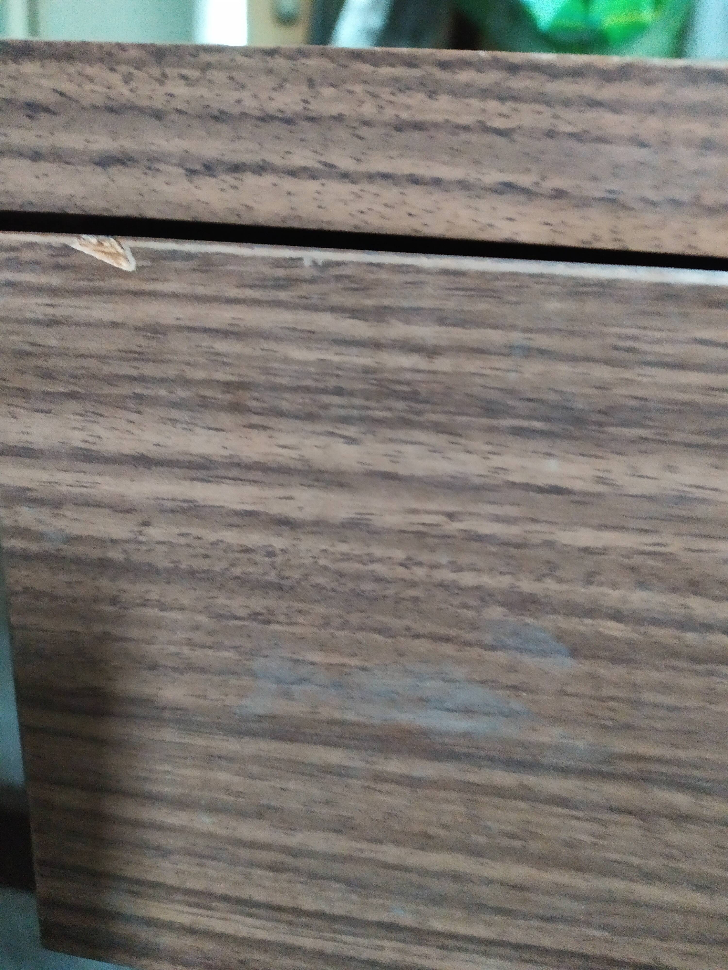 Vintage desk in brown formica