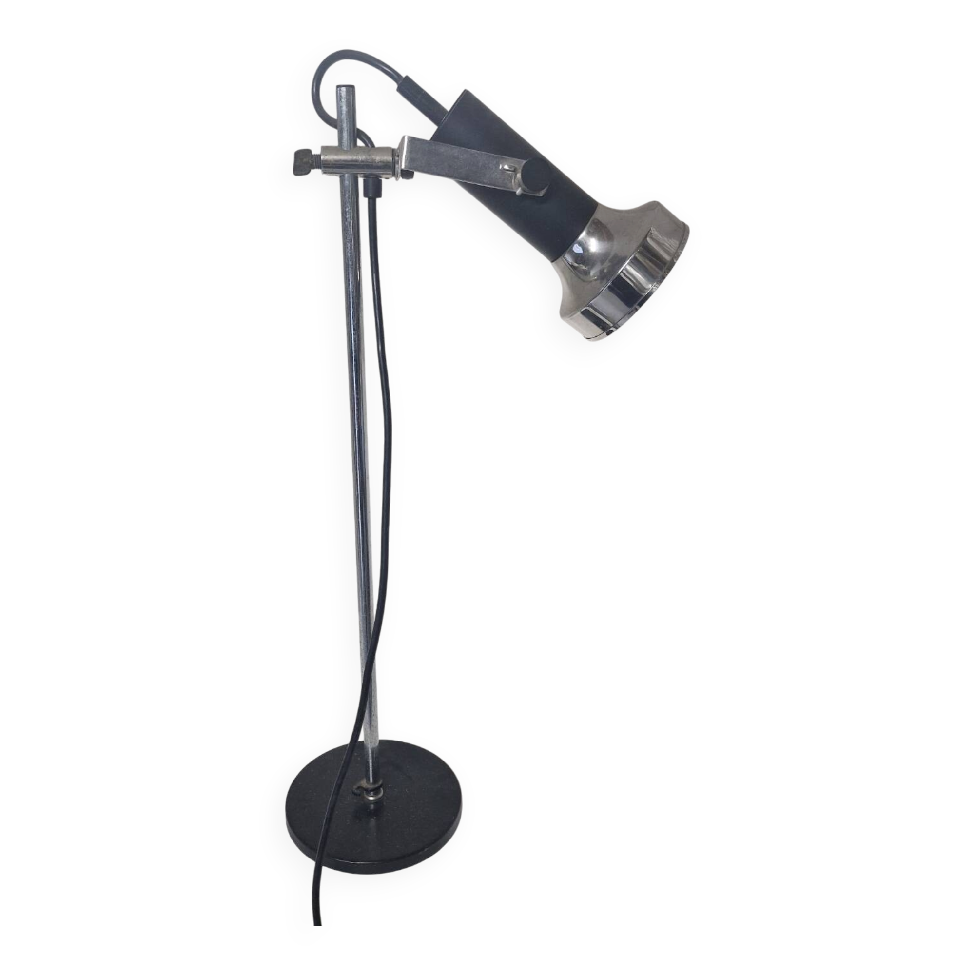 Lampe de bureau chrome 1970