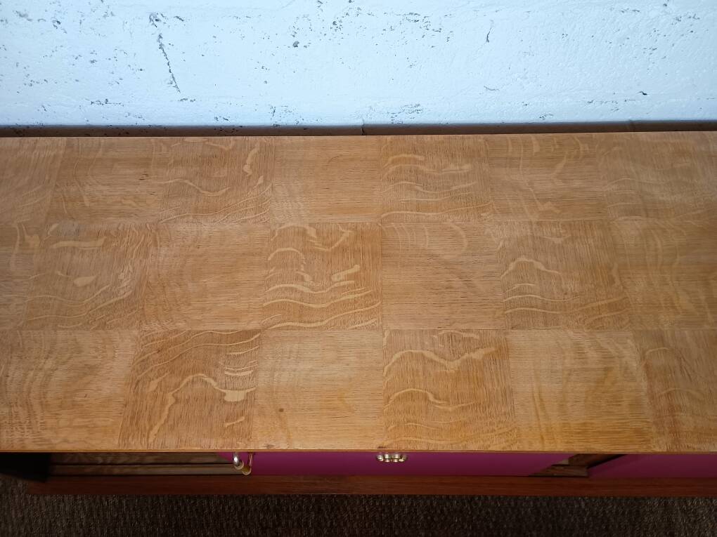 1950s enfilade with three sliding doors