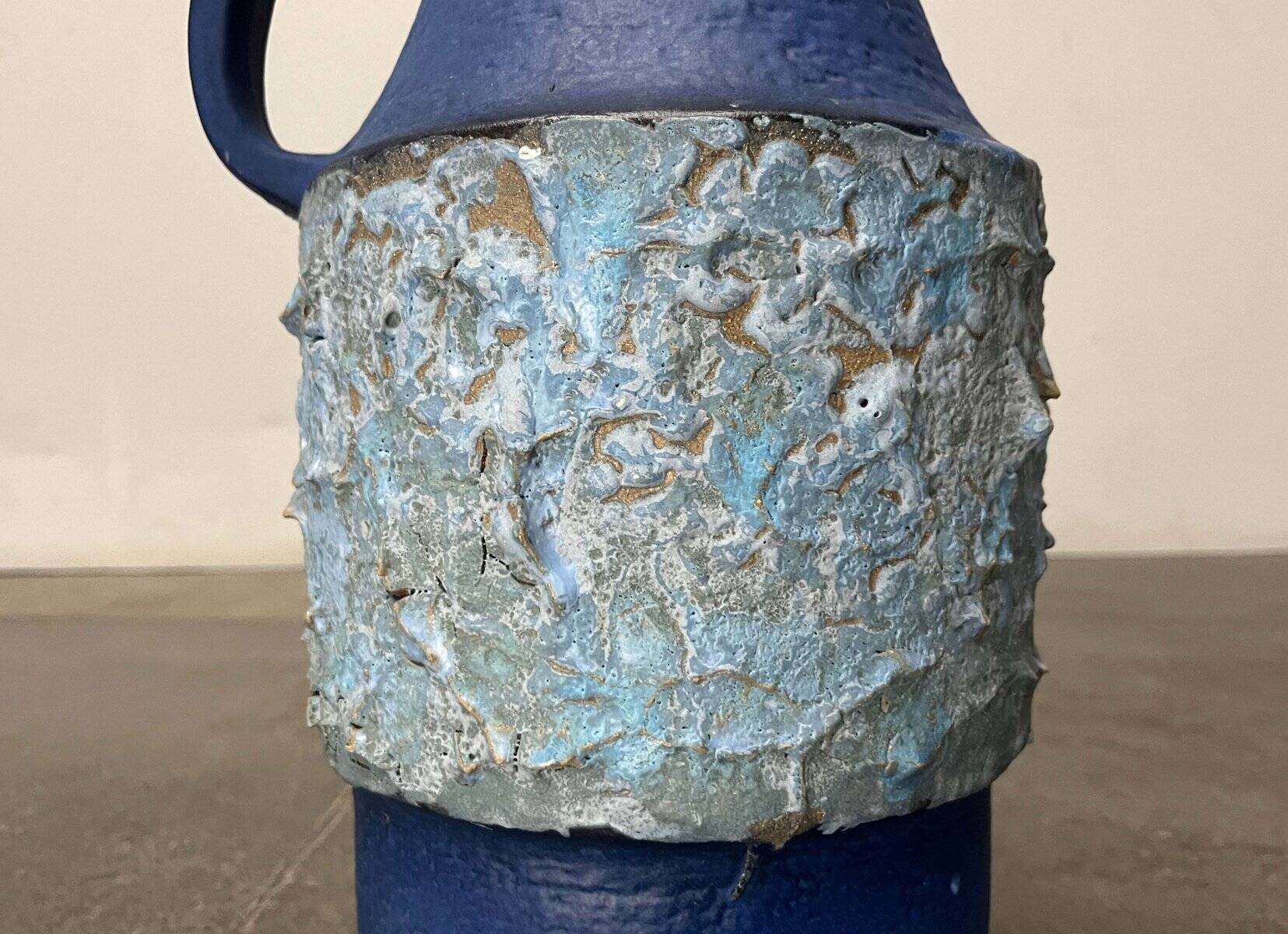 Vase de sol WGP Fat Lava en poterie ouest-allemande moderne du milieu du siècle de Carstens Tönnieshof, années 1960