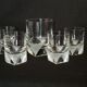 4 Rosenthal crystal whisky glasses + ice bucket + 2 shot glasses