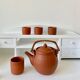 Terracotta tea and rattan teapot 4 cups