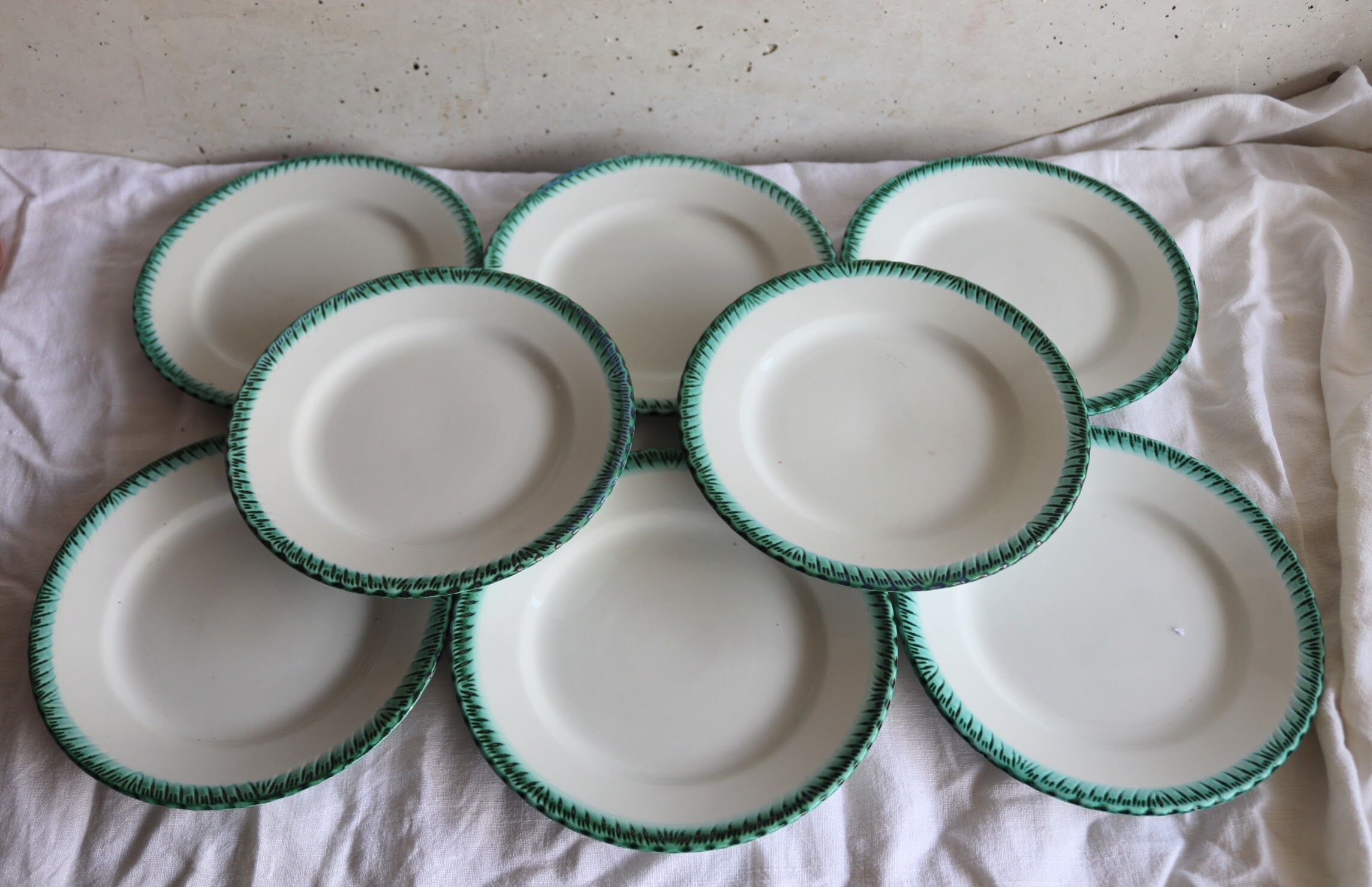 8 dessert plates Galvani Italy