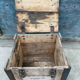 Ancient timber maritime military crate