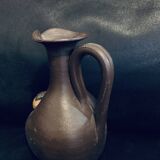 13cm candle holder in the shape of a jug in stoneware, old vintage Norman pitcher