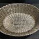 20th century braided silver metal bread basket