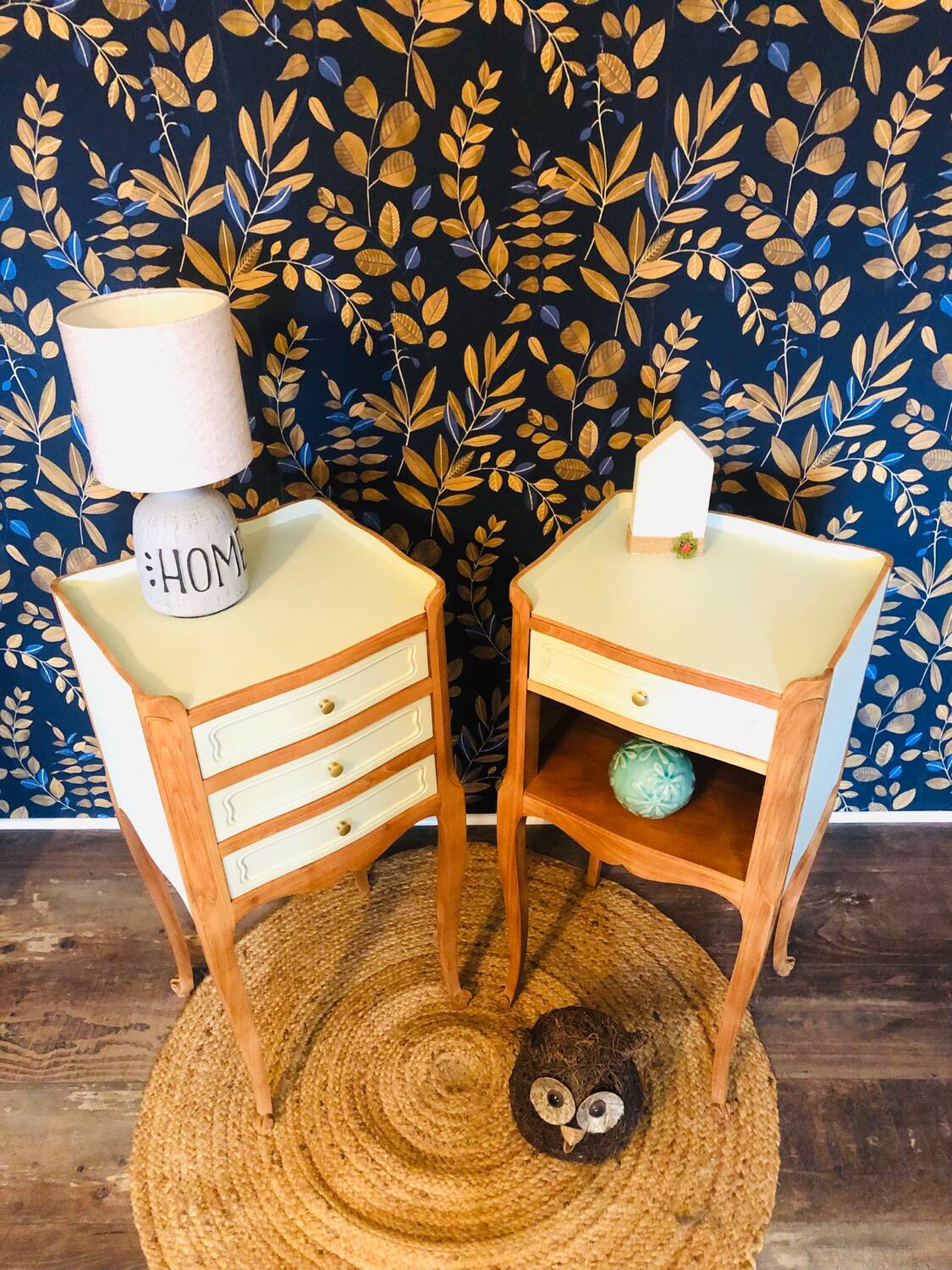 Pair of Louis XV style bedside tables