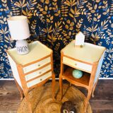 Pair of Louis XV style bedside tables