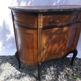 Console demi lune marqueté style louis VI