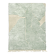 Moroccan Berber rug M'rirt mint green with engraved patterns 3x2.05m
