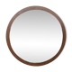 Miroir en teck du milieu du siècle 40cm