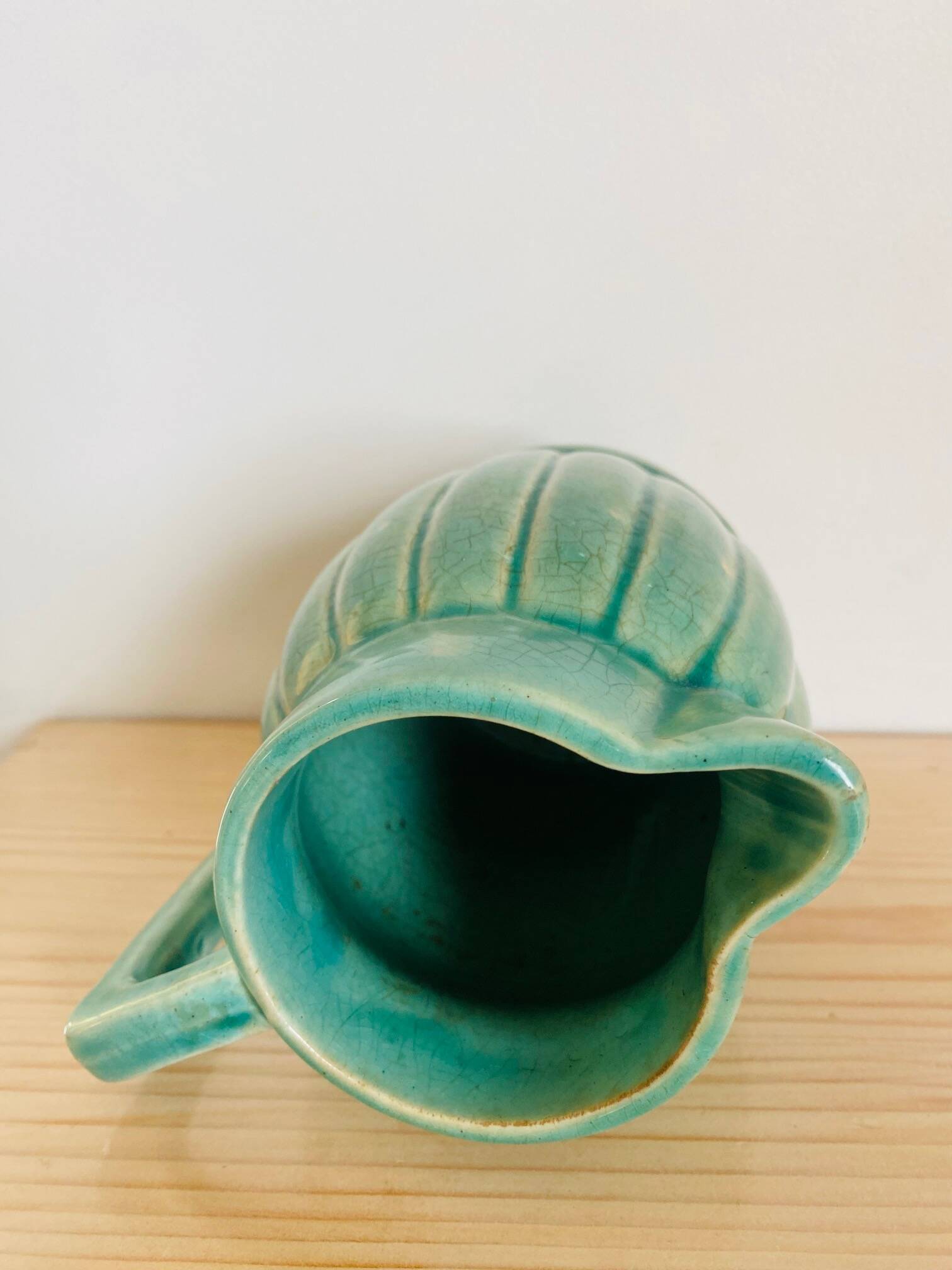Old green pitcher Orchies No. 3
