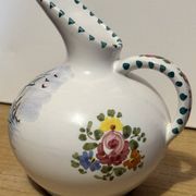 Pichet céramique Guerrieri Murano peint main Italie 1950s