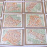 Plan de Paris - 27 frames or under glasses - Vintage - 50s - décor