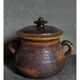 Ceramic covered pot by Jean Marais signed, Vallauris 80s