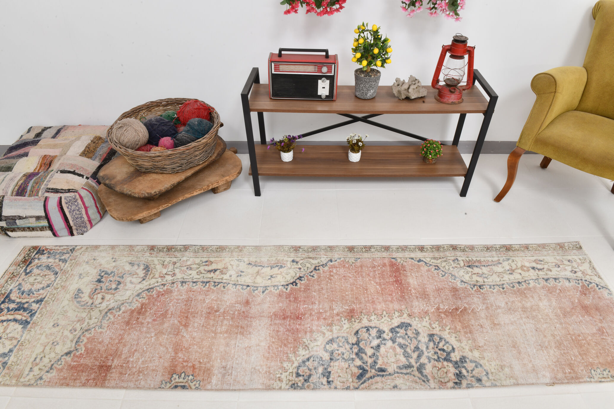 2x9 Narrow Turkish Runner Rug, 72x272Cm