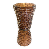 Lampe de table contemporaine en verre de Murano fumé "Rostrato"
