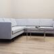 Grey corner sofa, Danish design, 1990s, production: Denmark