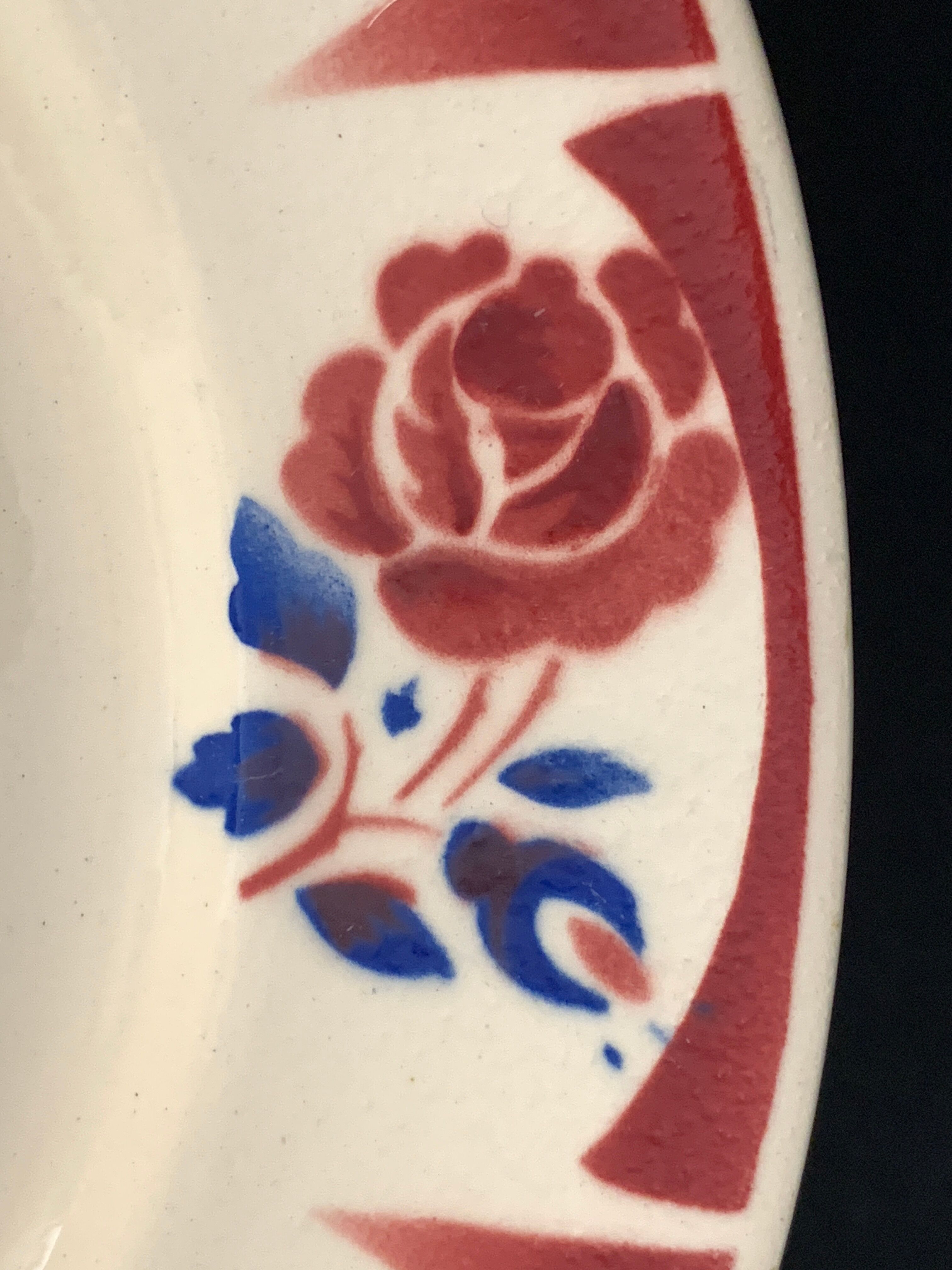 11 Flat plates Badonviller art nouveau