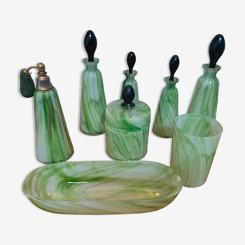 30s blown glass toiletries