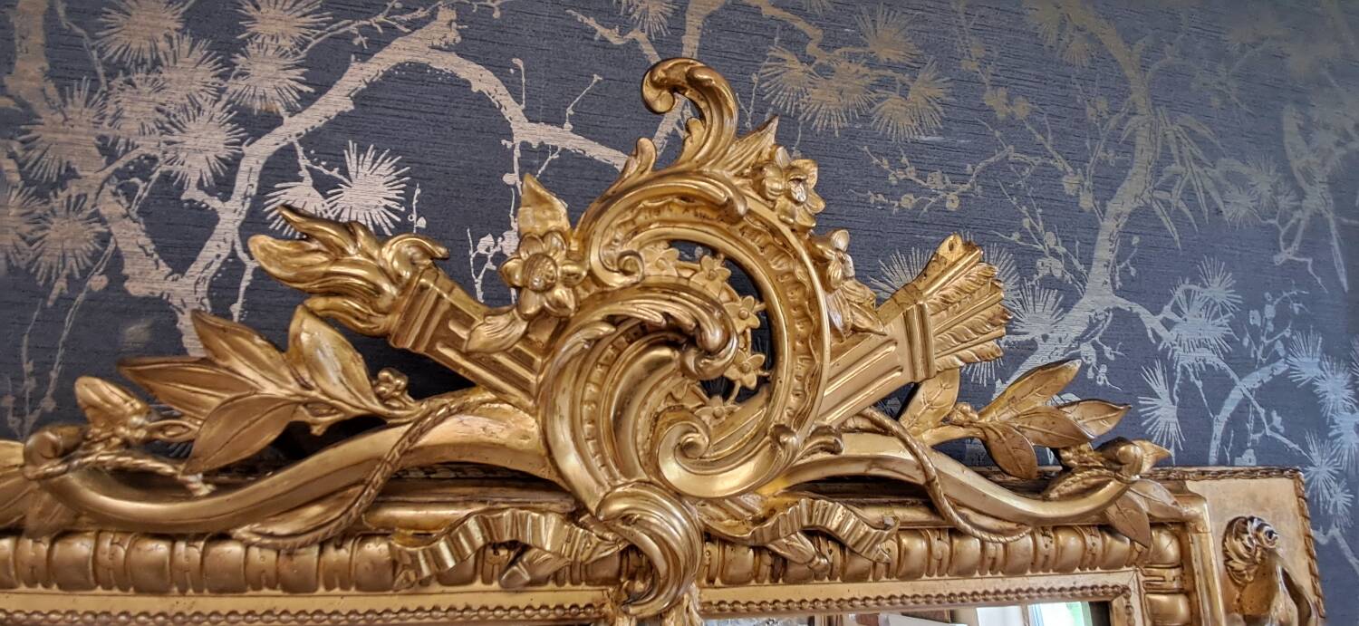 19th century mirror 175 x 92